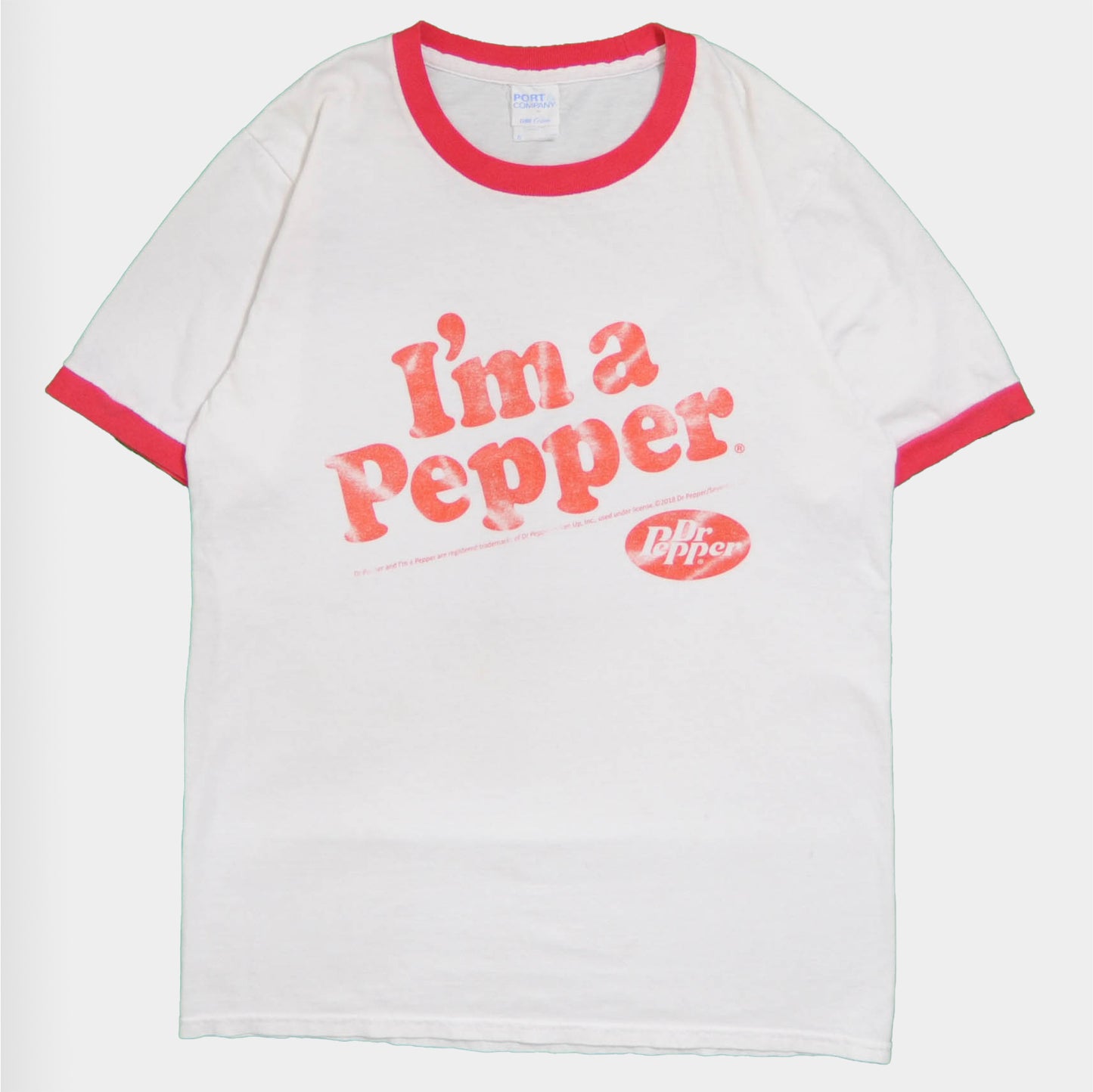 00's Dr Pepper リンガーTシャツ　赤白(S)/A3662T-S
