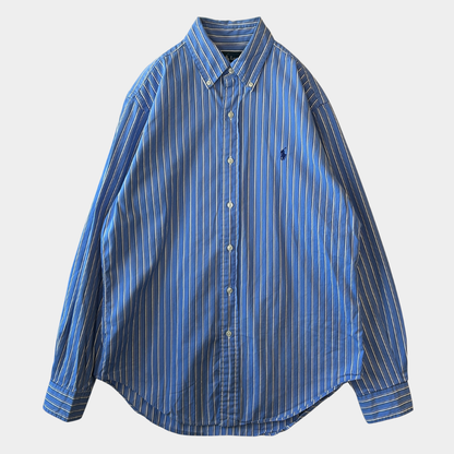 Ralph Lauren ラルフローレン "CLASSIC FIT"ストライプシャツ (M)/A8025SH-SO