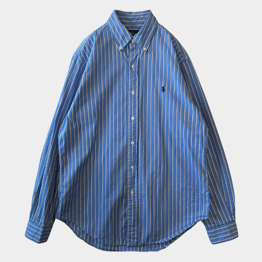 Ralph Lauren ラルフローレン "CLASSIC FIT"ストライプシャツ (M)/A8025SH-SO