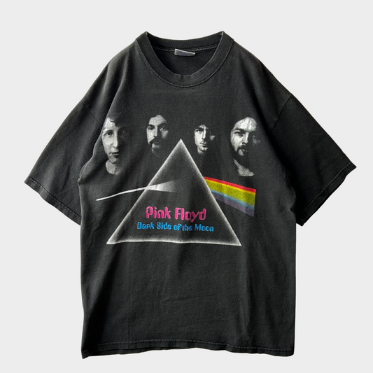 00's Pink Floyd Dark Side of the Moon バンドTシャツ 黒 (M)/A6515T-SO