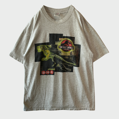 90's THE LOST WORLD JURASSIC PARK ジュラシックパーク オリジナル プロモーションTシャツ  グレー系(XL)/B3945T-SO