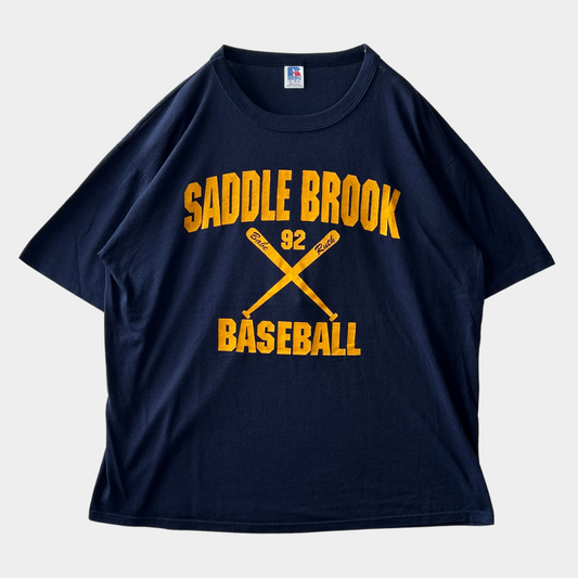 80's Russel athletic "SADDLE BROOK BASEBALL" Tシャツ (XL)/A6938T-SO
