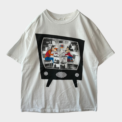 00's Wolt Disney World ミッキー&グーフィー 白 (XL)/B2375T-SO