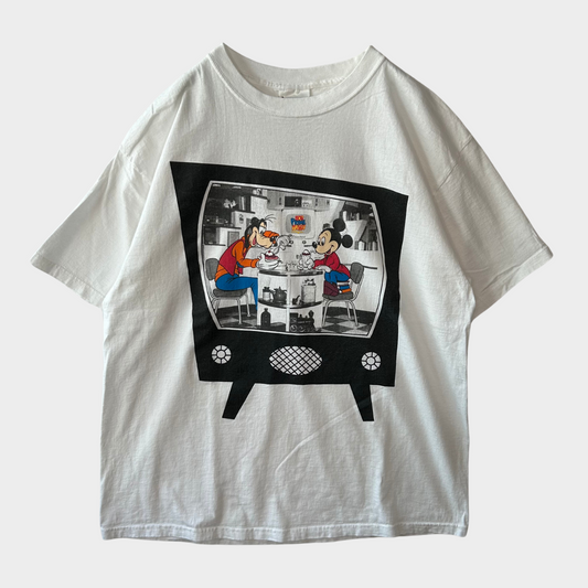 00's Wolt Disney World ミッキー&グーフィー 白 (XL)/B2375T-SO