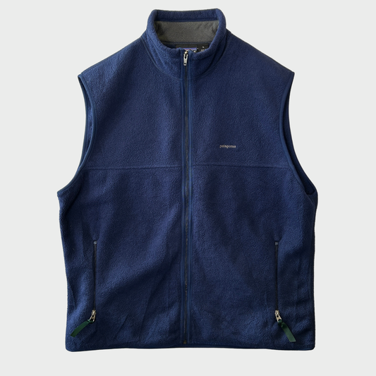 90's Patagonia SYNCHILLA vest パタゴニア シンチラ ベスト ネイビー (XL)/A8613V-SO