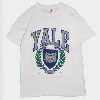 90's YALE "LUX ET VERITAS" Tシャツ (M)/A3809T-O