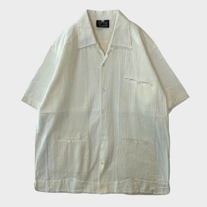 00's GUAYABERAS キューバシャツ 白 (L)/A7495S-SO