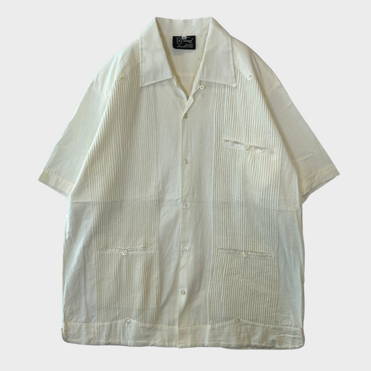 00's GUAYABERAS キューバシャツ 白 (L)/A7495S-SO