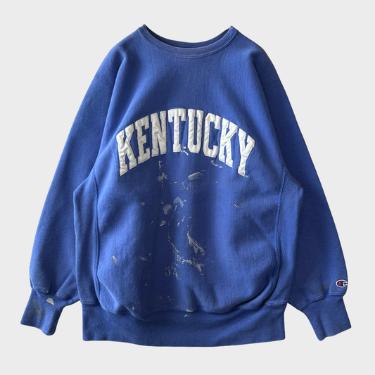 90's Champion Reverse weave リバースウィーブ "KENTUCKY" カレッジスウェット ブルー系 (XL)/C0656S-SO