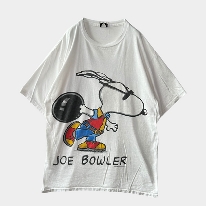90's Changes JOE BOWLER スヌーピー 両面プリントTシャツ 白」(XL)/B2377T-SO