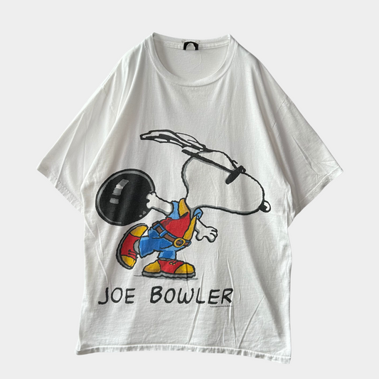 90's Changes JOE BOWLER スヌーピー 両面プリントTシャツ 白」(XL)/B2377T-SO