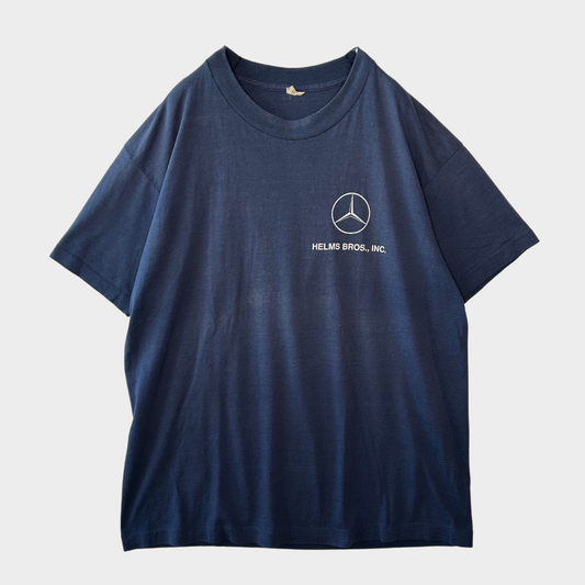 90's Screen Stars ベンツ HELMS BROS, INC. Tシャツ ネイビー (XL)/A6374T-SO