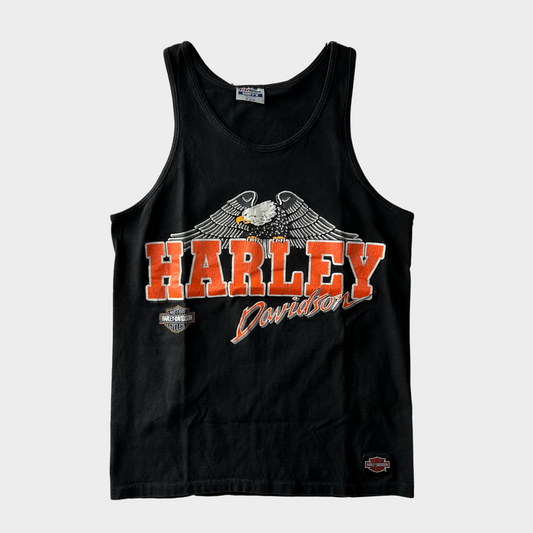 90's Hanes Harley-Davidson タンクトップシャツ 黒 (M)/B2026T-SO