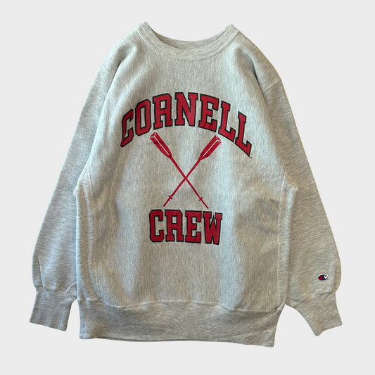 00's Champion "Cornell Crew" リバースウィーブ カレッジスウェット 白 (XL)/A1008S-SO