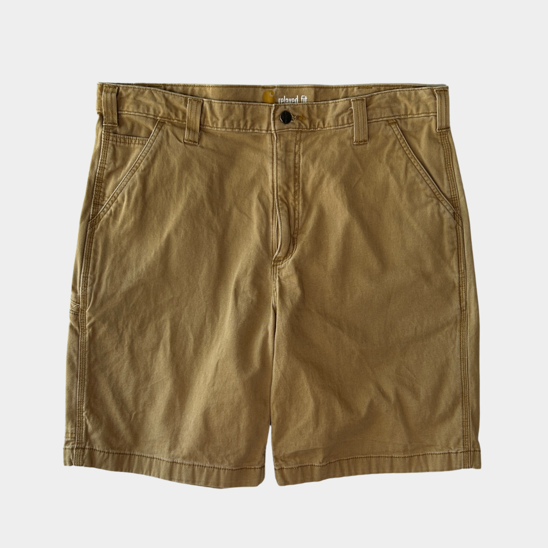 00's Carhartt カーハート Relaxed Fit ダック ハーフパンツ ベージュ (w38)/C1230P-SO