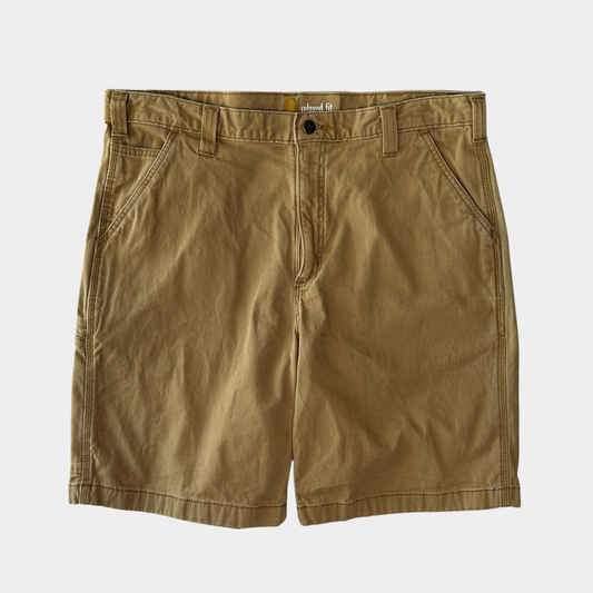 00's Carhartt カーハート Relaxed Fit ダック ハーフパンツ ベージュ (w38)/C1230P-SO