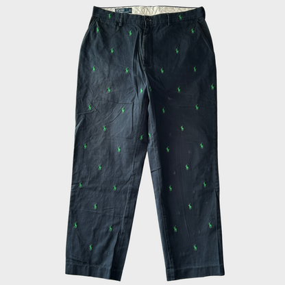 00's Polo Ralph Lauren pants ポロ ラルフローレン ポニー柄  パンツ ネイビー (34 30)/A3040P-SO
