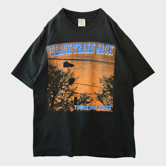 90's Black Train Jack 2ndアルバム "You're Not Alone" バンドTシャツ 黒 (XL)/A3684T-SO