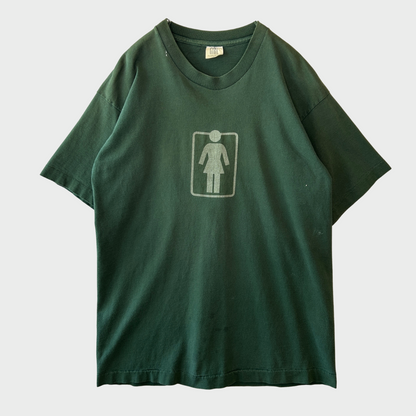 90's GIRL Skatebords ロゴTシャツ オールドスケート グリーン(L)/B2340T-SO