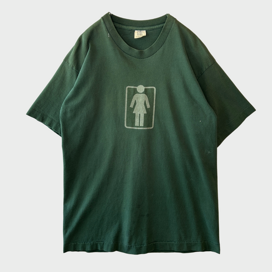90's GIRL Skatebords ロゴTシャツ オールドスケート グリーン(L)/B2340T-SO