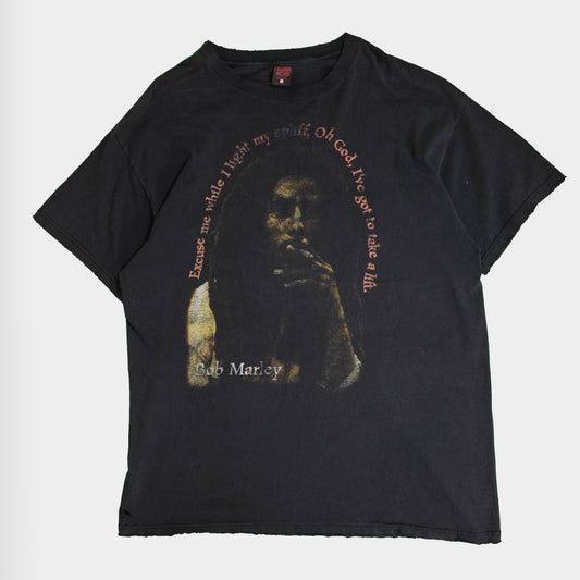 90's Bob Marley Tシャツ 黒(XL)/A4089T-SO