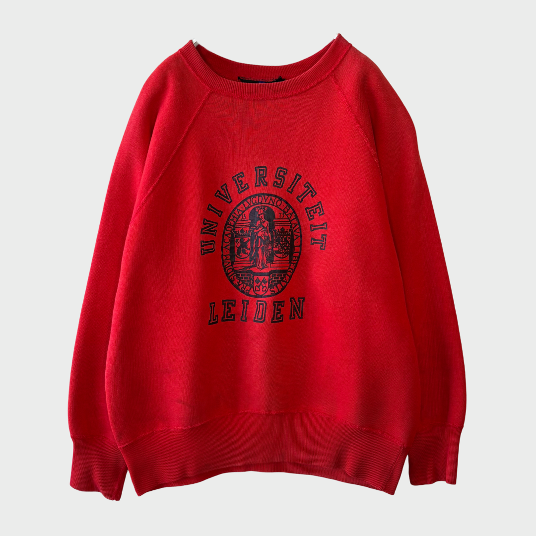80's sport cp& sport Leiden カレッジスウェット 赤 (サイズ不明)/A7674S-SO