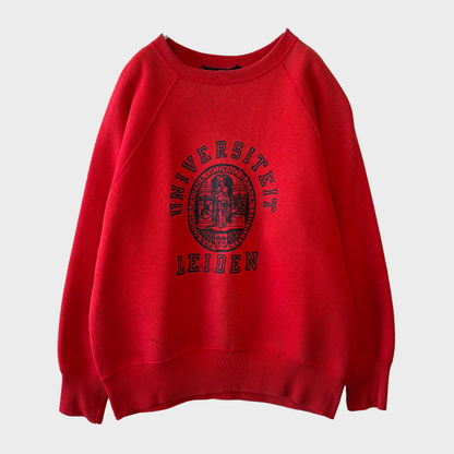 80's sport cp& sport Leiden カレッジスウェット 赤 (サイズ不明)/A7674S-SO