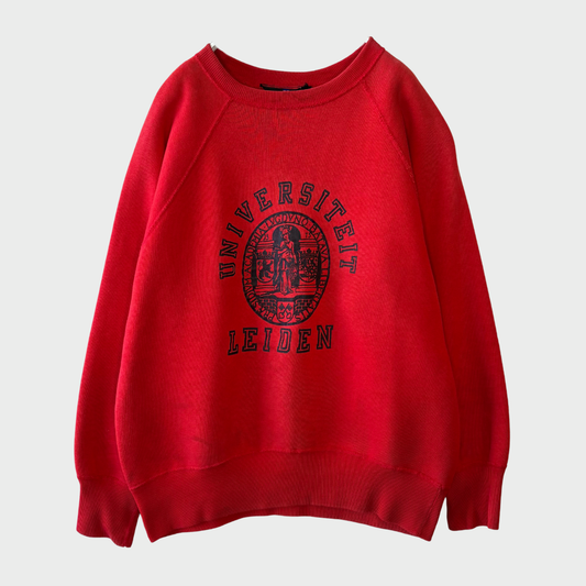 80's sport cp& sport Leiden カレッジスウェット 赤 (サイズ不明)/A7674S-SO