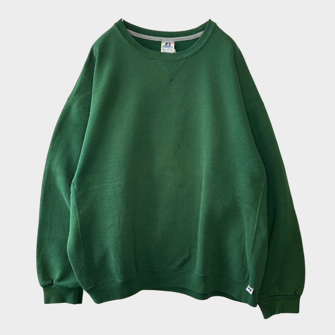 00's  Russell Athletic ラッセル 無地スウェット 緑 (XXL) /A7852S-SO