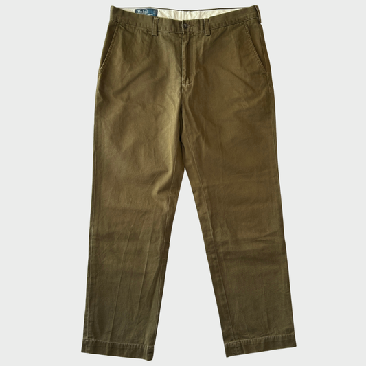 00's Ralph Lauren ラルフローレン ポロチノ PRESTON PANT カーキ (W34/L32) /A9067P-SO