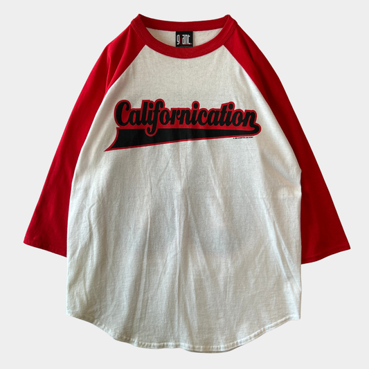 90's Red Hot Chili Peppers レッチリ "CALIFORNICATION" ラグラン バンドTシャツ giant(L)/C1281T-SO