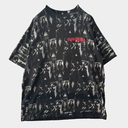 90's All sport ミュージカル CHICAGO フォトプリントTシャツ 黒 (XL)/C1046T-SO