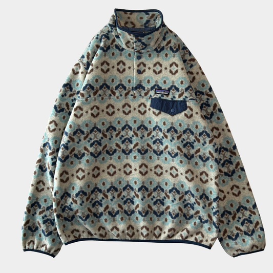 00's Patagonia パタゴニア スナップT ライトウェイトフリースプルオーバー (Women L)/C1680F-SO