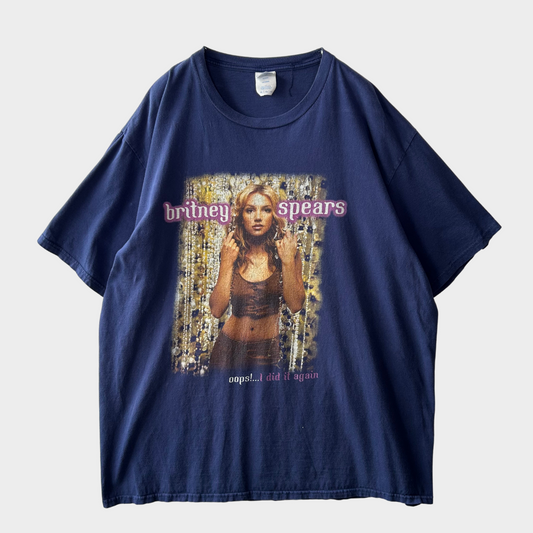 00's PORT COMMPANY ブリトニー スピアーズ Tシャツ ネイビー (XL)/A6460T-SO