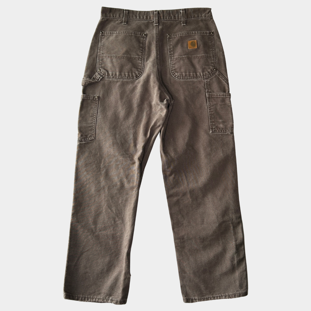 カーハート　ダブルニー　ブラウン　32×30 00's carhartt double pants カーハート ダブルニー パンツ