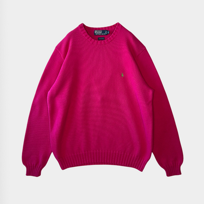 Polo by Ralph Lauren ラルフ ローレン コットンニット ピンク (L Polo by Ralph Lauren ラルフ ローレン コットンニット ピンク (L