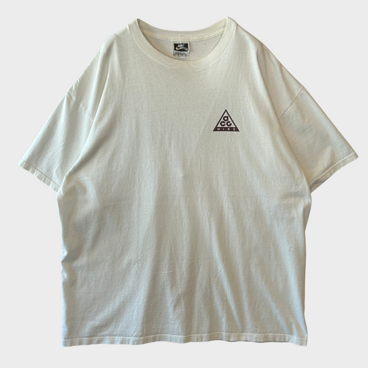 90's NIKE acg VIA AIR MAIL アートTシャツ 白 (XL)/B2787T-SO