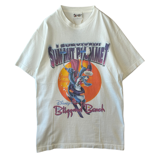 90's Disney Blizzard Beach Summit Plummet 両面プリント tシャツ/B2618T