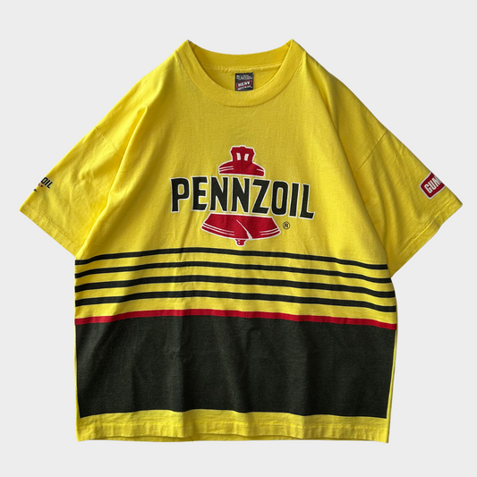 90's PENNZOIL printed T-shirt (XL)/B2072T-SO
