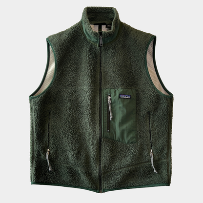 Patagonia パタゴニア レトロx フリースベスト USA製 オリーブ(L)A9871V-SO