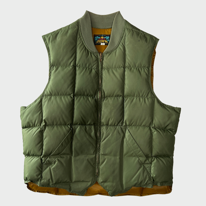 60~70's Eddie Bauer カナディアンベスト ダウンベスト カーキ (46)/A8868V-SO