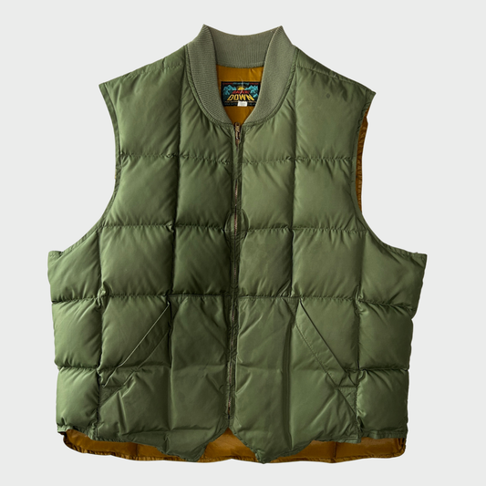 60~70's Eddie Bauer カナディアンベスト ダウンベスト カーキ (46)/A8868V-SO