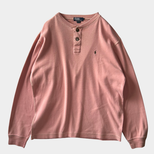 00's Polo by Ralph Lauren ヘンリーネック L/S shirt (XL)/A6393T-SO