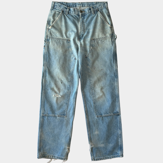 2020 Carhartt カーハート ダブルニーパンツ デニム ブルー (33×34)/C0456P-SO