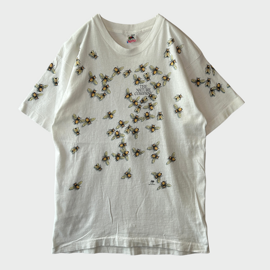 90's Fruit of the loom The Nature Company 昆虫 ハチ Tシャツ 白 (L)/B2581T-SO