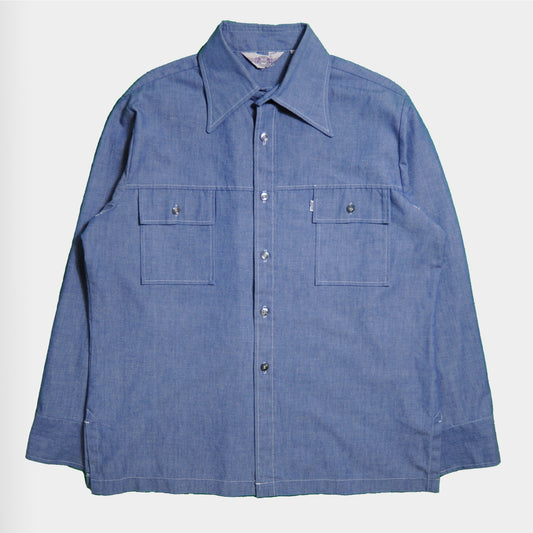 70's LEVI'S Panatela シャンブレーシャツ (XL)/A2369SH