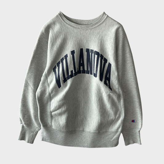 80'S Champion ReverseWeave リバースウィーブ "VILLANOVA" カレッジスウェット グレー (M)/C0684R-SO