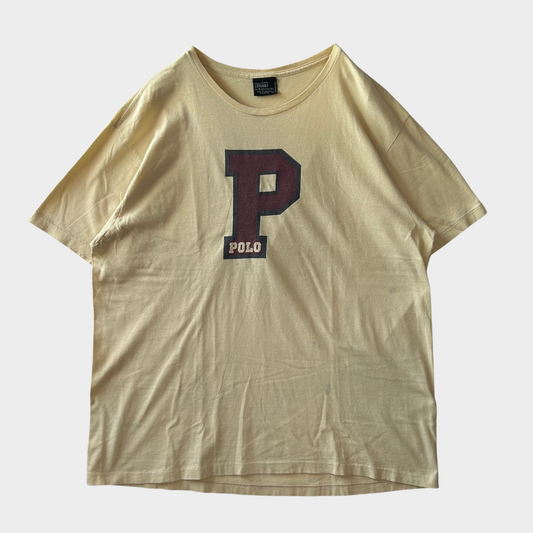 00's POLO by Ralph Lauren コットンTシャツ オフホワイト (L)/A6383T-SO