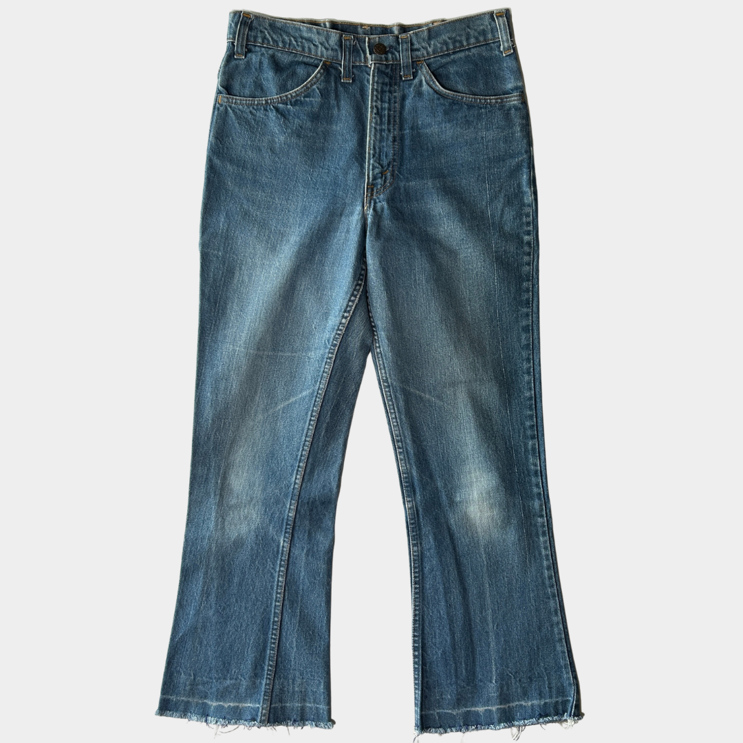 80's Levi's 646 リーバイス オレンジタブ フレアデニムパンツ 青 (W30~31)/A2168P-SO