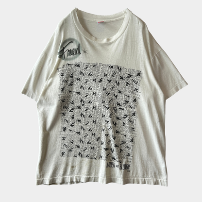 90's KADER and BLONDIE アートTシャツ 48手 エロT 白(XL)/A6456